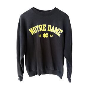 Champion Notre Dame Sweatshirt Mens Medium Navy Blue Crewneck NCAA